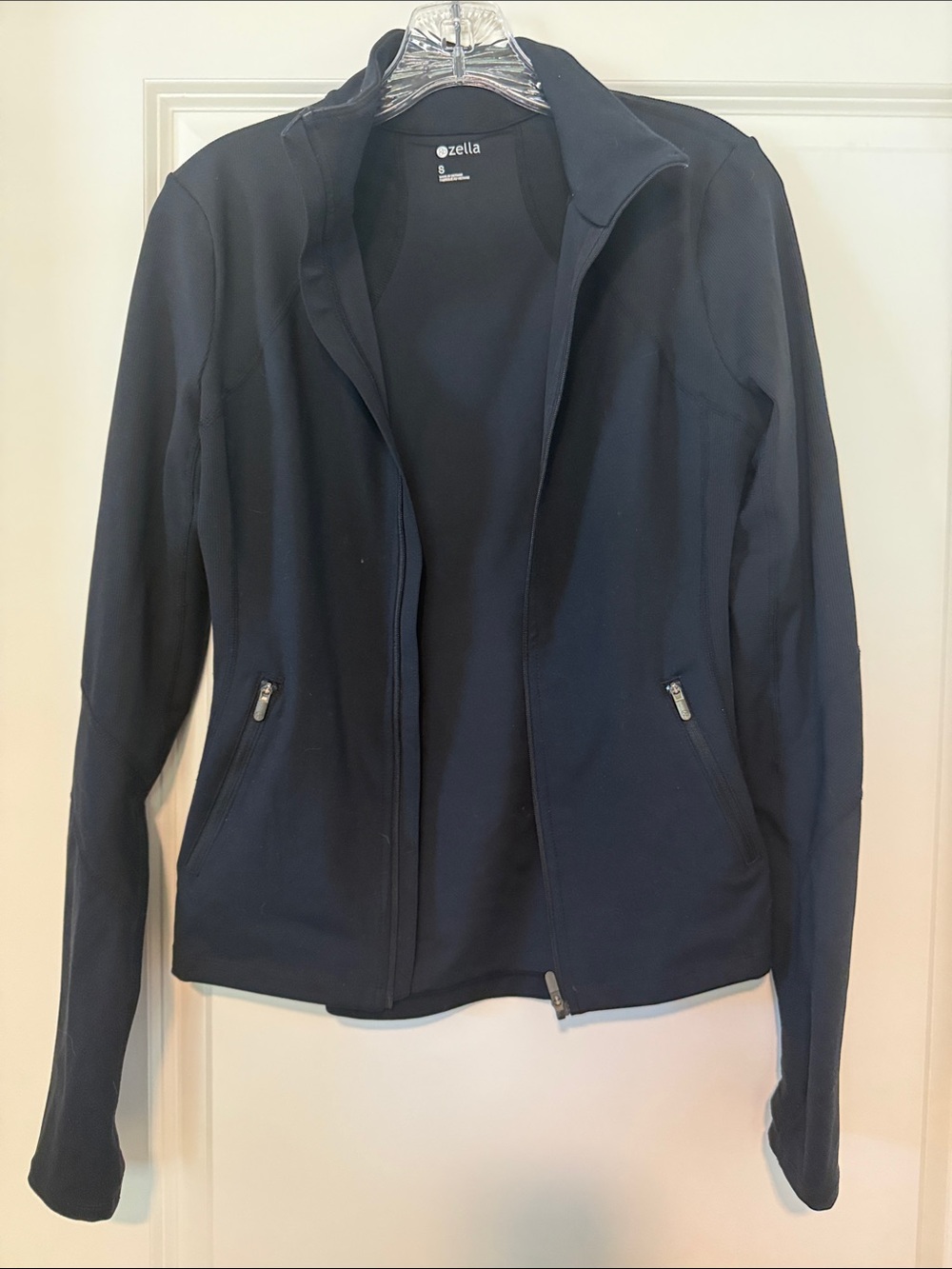 Zella Navy Full-Zip Utility Jacket